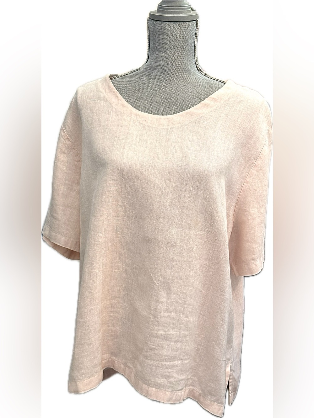 Element Powder Pink Linen Short Sleeve Tunic & Draw string elastic waist Short
